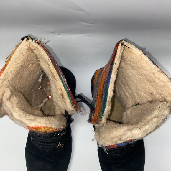 BearPaw Black and Multicolor Winter Boots - Picture 4 of 10